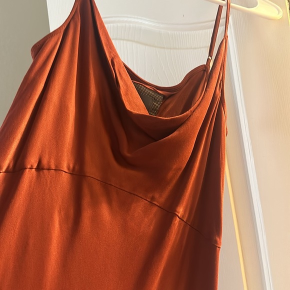 Anthropologie copper slip dress; size Medium; great condition - Picture 3 of 4